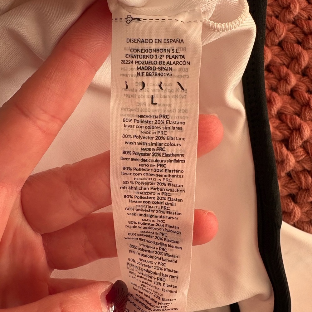 Born White athletic dress with Black Trim size L - Picture 4 of 4